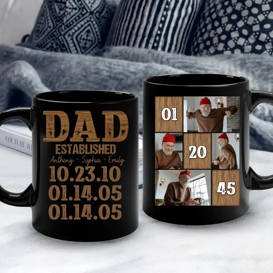 Dad Established: A Legacy Of Love And Strength - Personalized Gifts For Dad - Mug