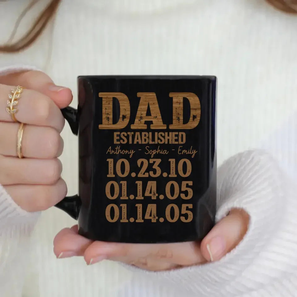 Dad Established: A Legacy Of Love And Strength - Personalized Gifts For Dad - Mug