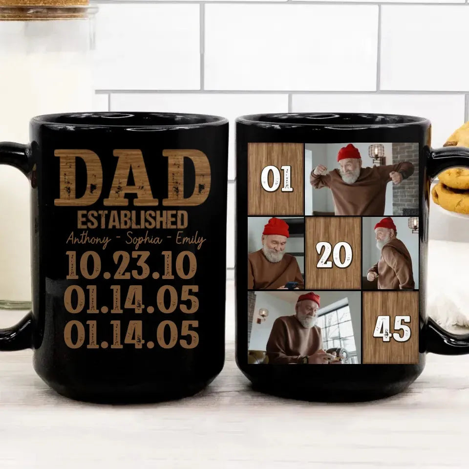 Dad Established: A Legacy Of Love And Strength - Personalized Gifts For Dad - Mug