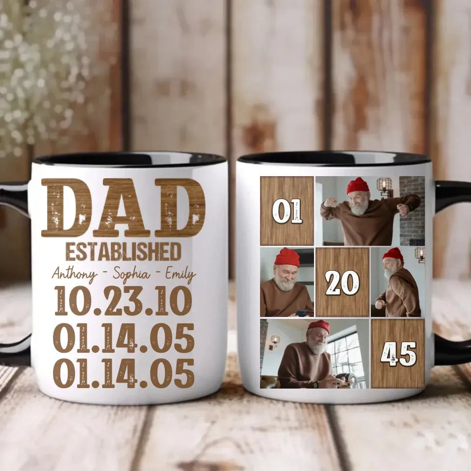 Dad Established: A Legacy Of Love And Strength - Personalized Gifts For Dad - Mug