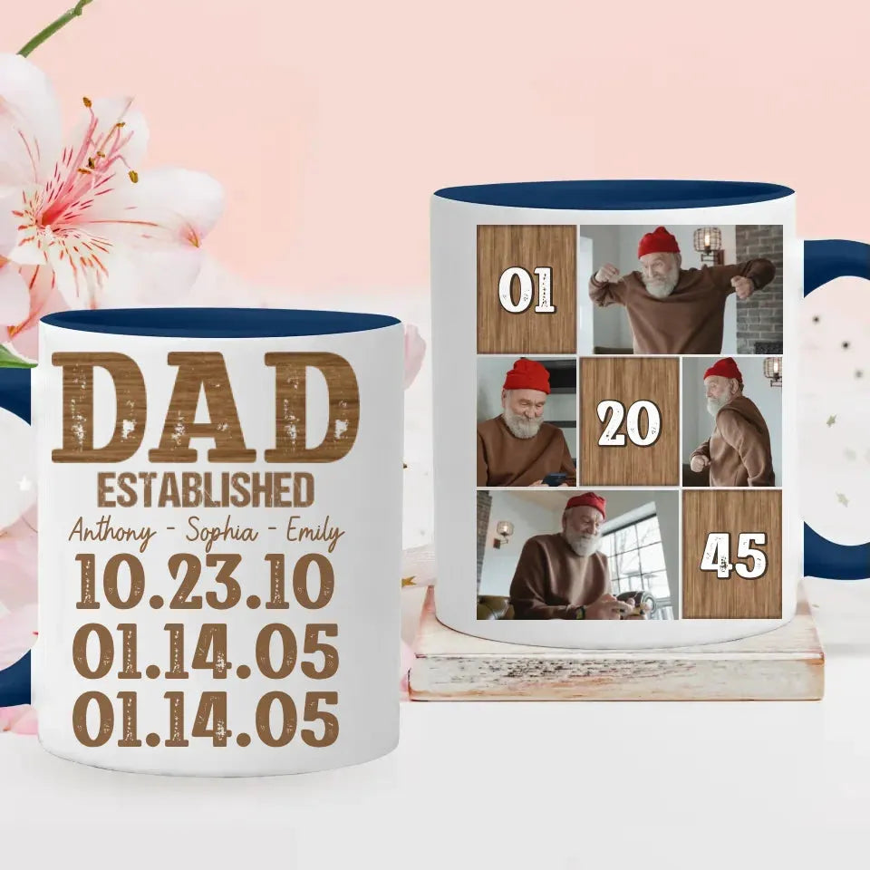 Dad Established: A Legacy Of Love And Strength - Personalized Gifts For Dad - Mug