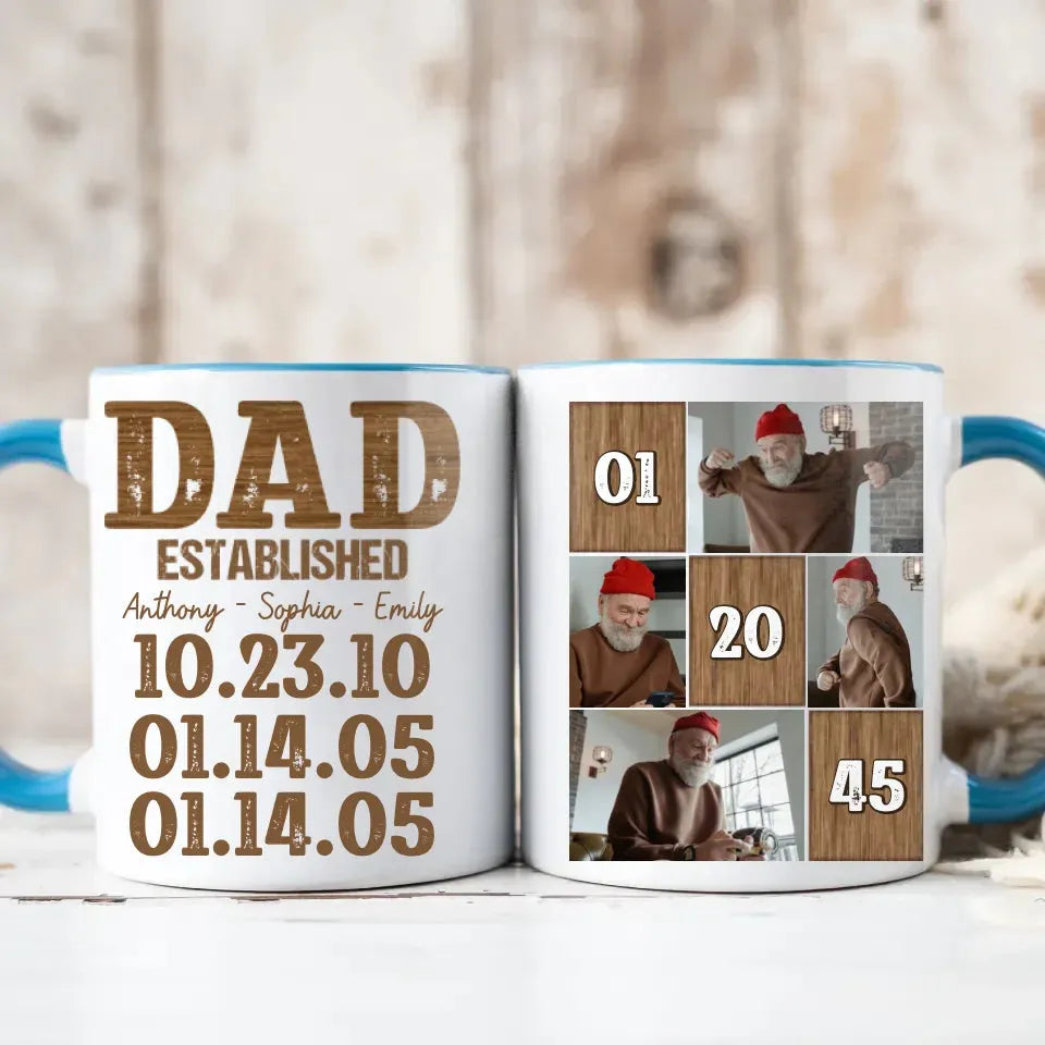 Dad Established: A Legacy Of Love And Strength - Personalized Gifts For Dad - Mug