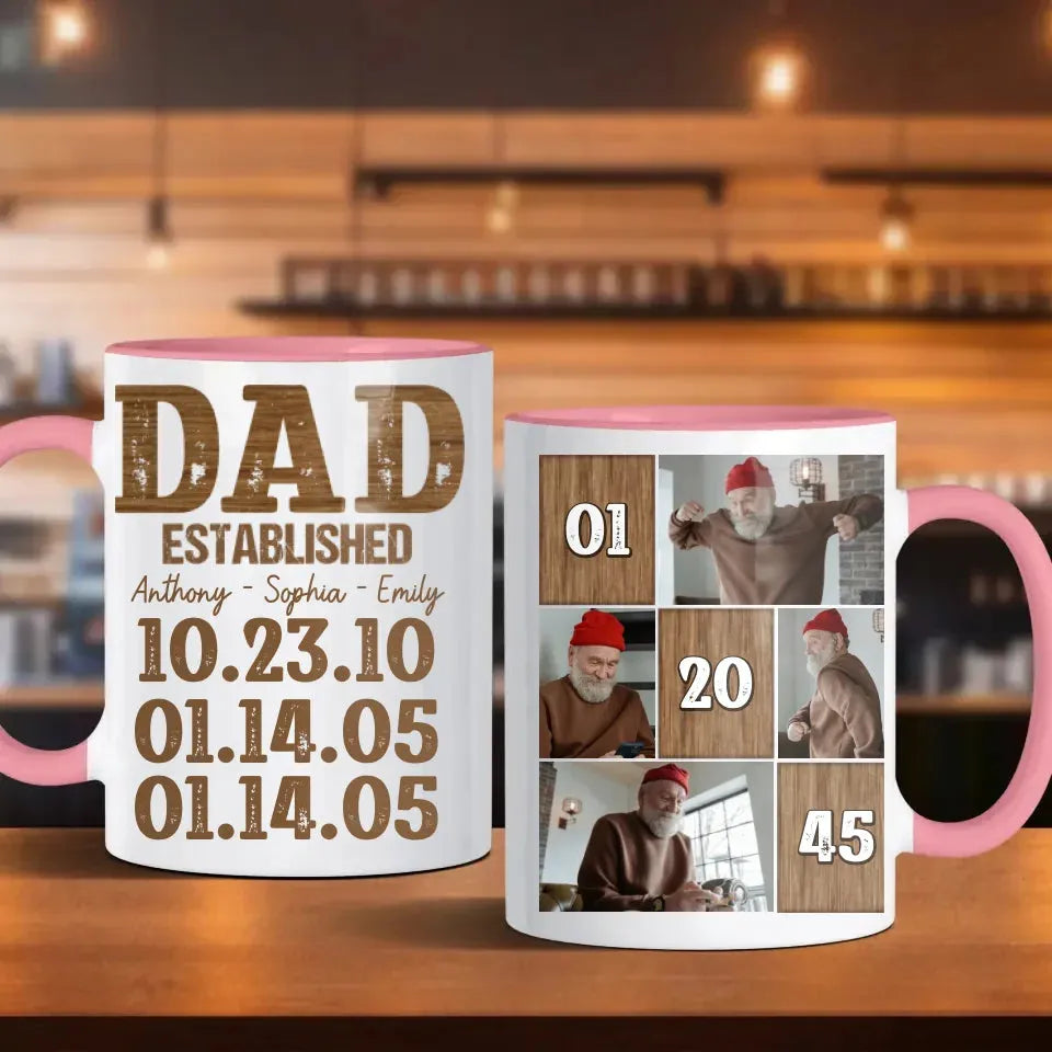 Dad Established: A Legacy Of Love And Strength - Personalized Gifts For Dad - Mug