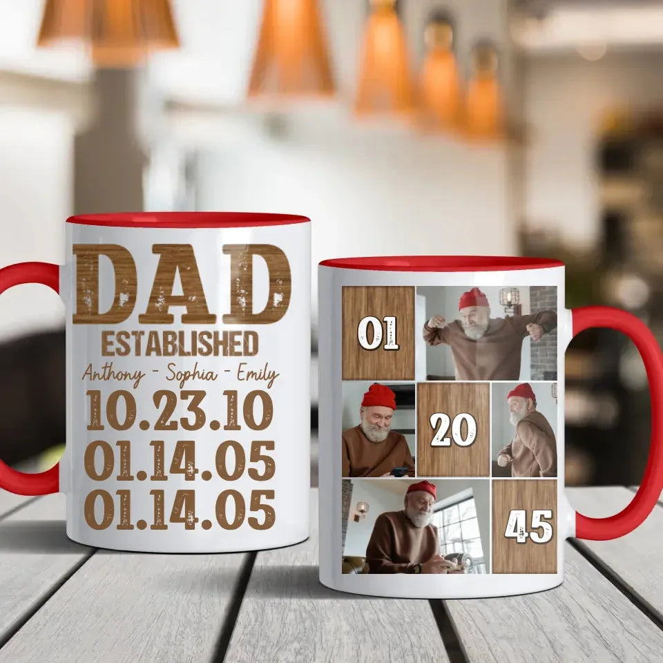 Dad Established: A Legacy Of Love And Strength - Personalized Gifts For Dad - Mug