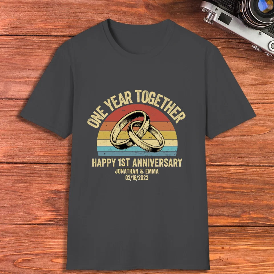 Celebrating Another Year Together: Happy Anniversary - Personalized Gifts For Couples - Unisex T-Shirt