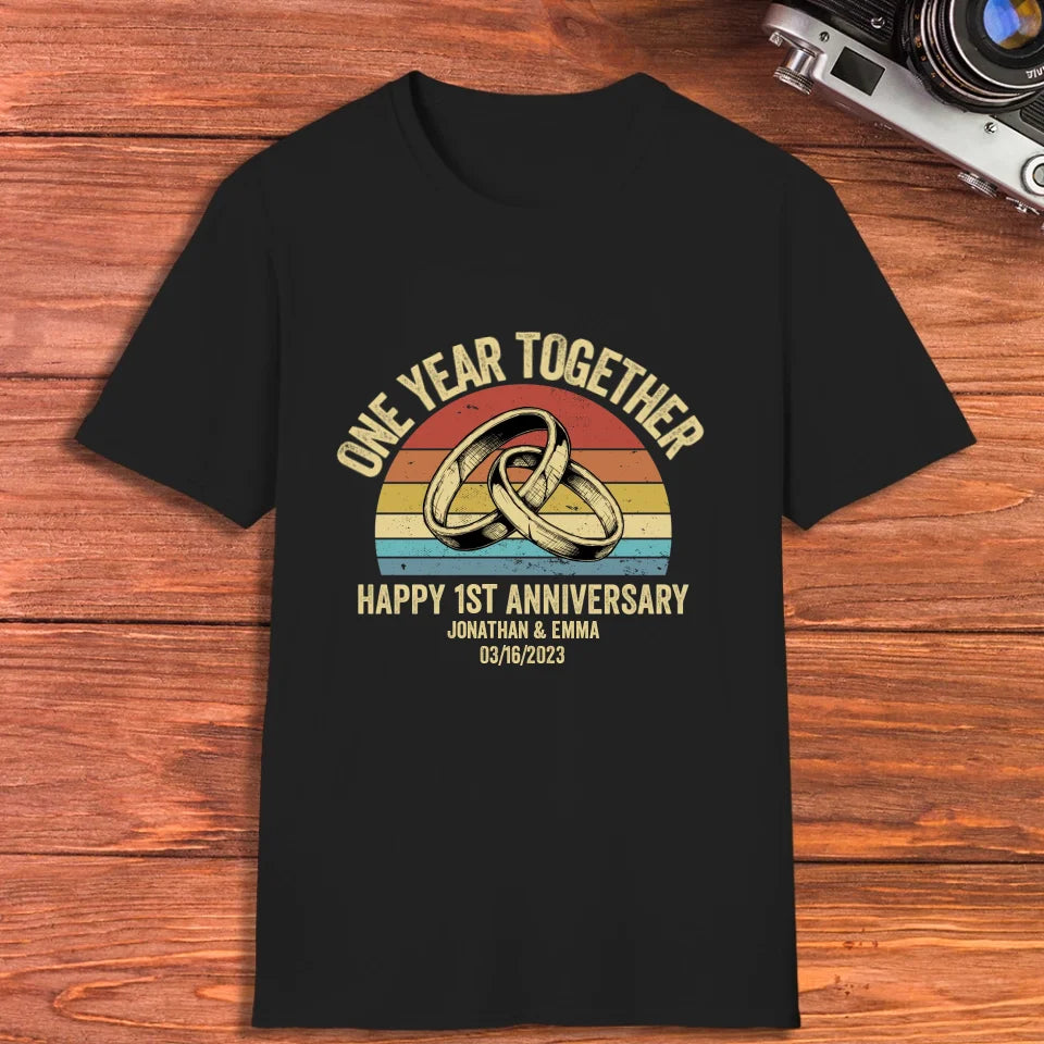 Celebrating Another Year Together: Happy Anniversary - Personalized Gifts For Couples - Unisex T-Shirt