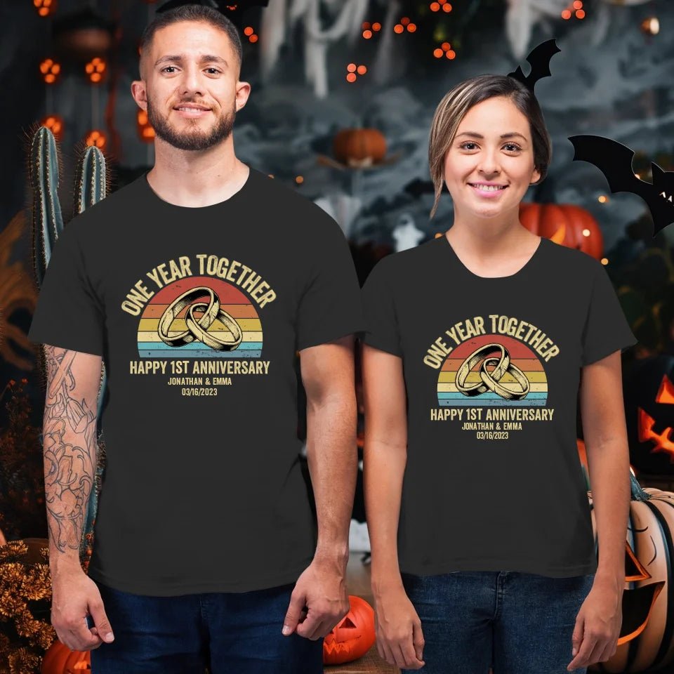 Celebrating Another Year Together: Happy Anniversary - Personalized Gifts For Couples - Unisex T-Shirt