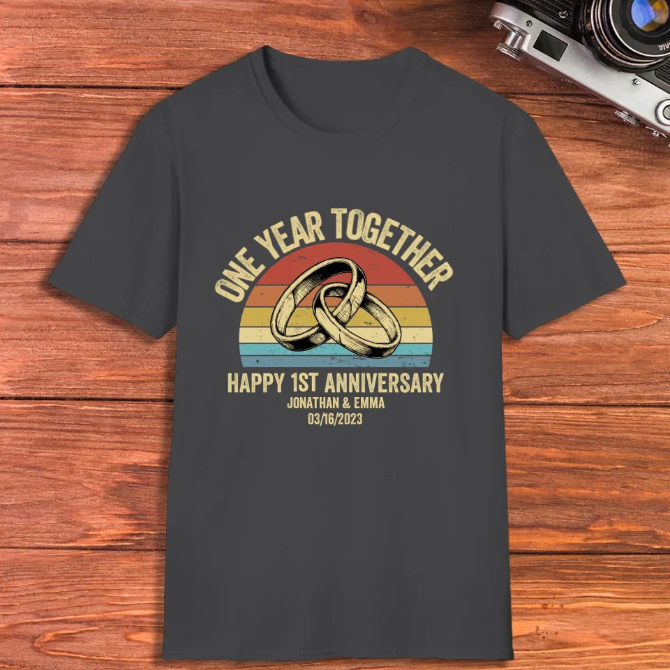 Celebrating Another Year Together: Happy Anniversary - Personalized Gifts For Couples - Unisex T-Shirt