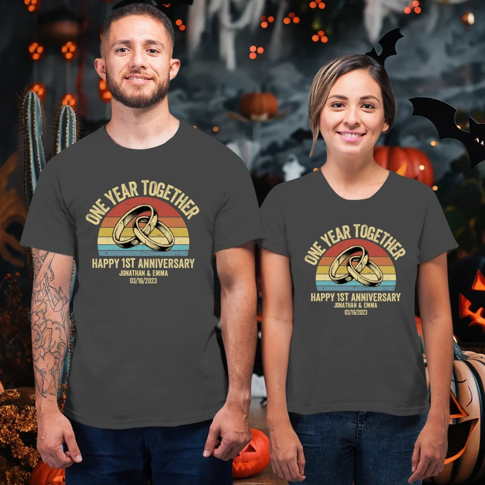 Celebrating Another Year Together: Happy Anniversary - Personalized Gifts For Couples - Unisex T-Shirt