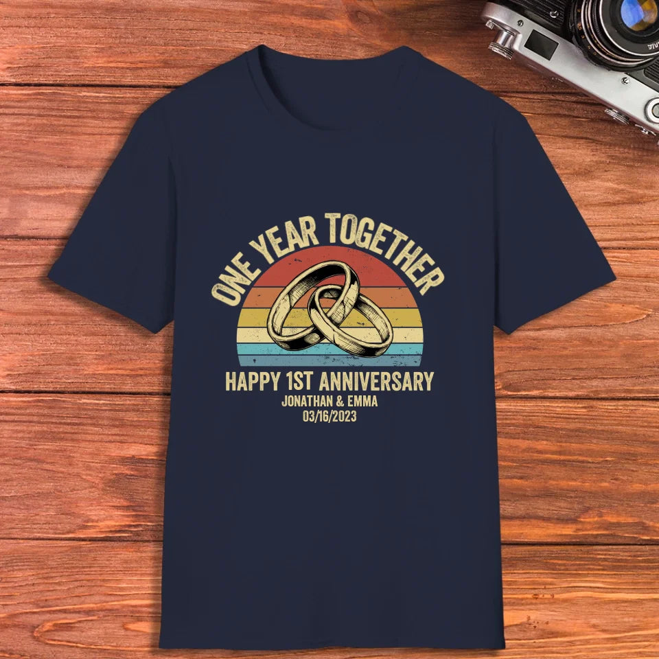 Celebrating Another Year Together: Happy Anniversary - Personalized Gifts For Couples - Unisex T-Shirt