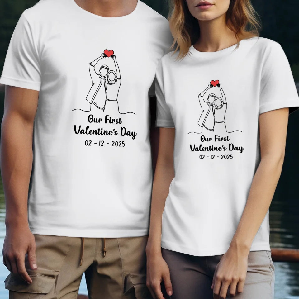 The Beginning Of Us - Personalized Gifts For Couples - Unisex T-Shirt