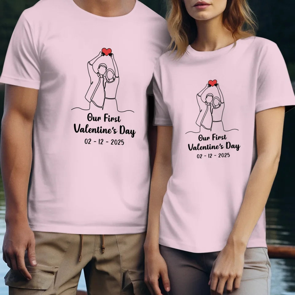 The Beginning Of Us - Personalized Gifts For Couples - Unisex T-Shirt