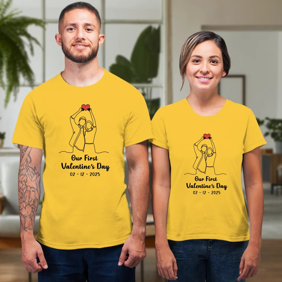 The Beginning Of Us - Personalized Gifts For Couples - Unisex T-Shirt