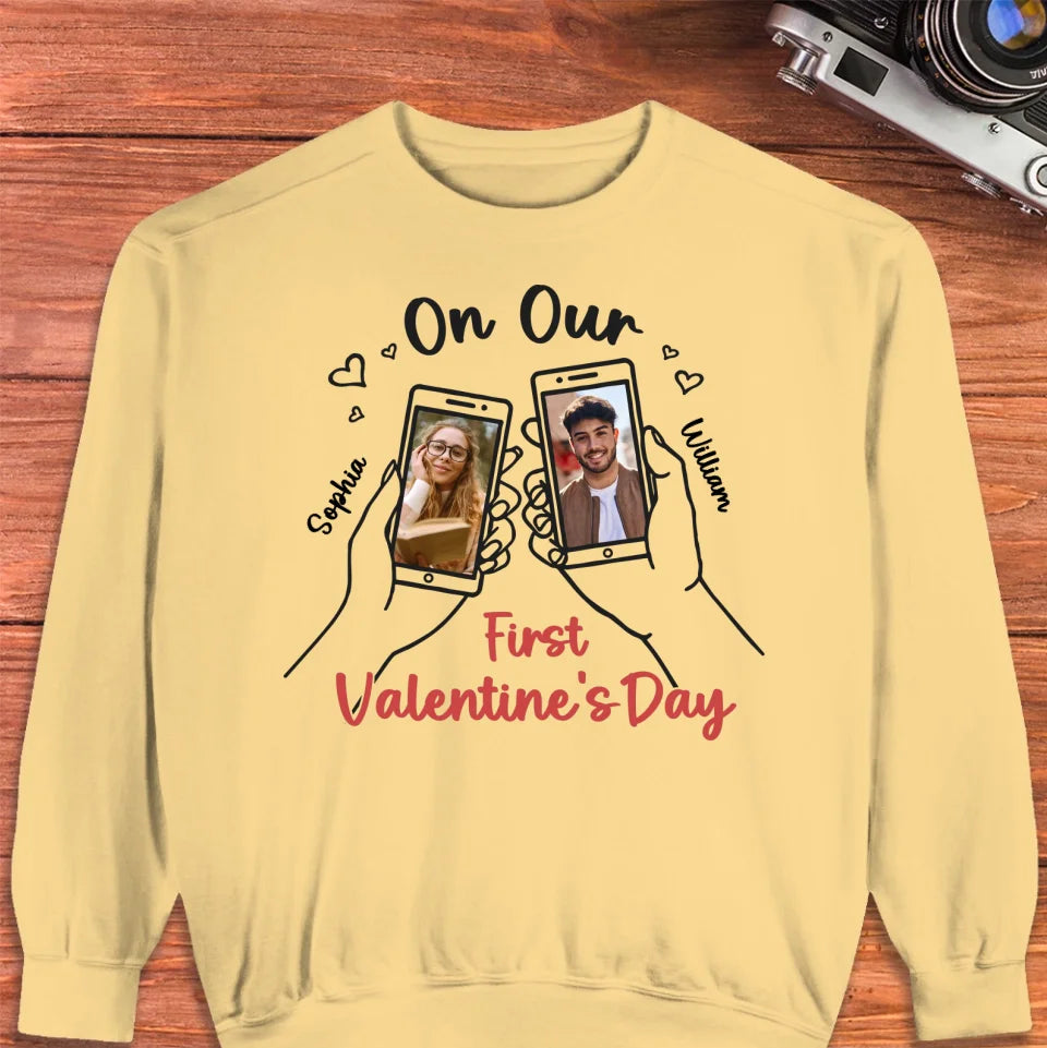 A Valentine's Day To Begin It All - Personalized Gifts For Couples - Unisex Sweater