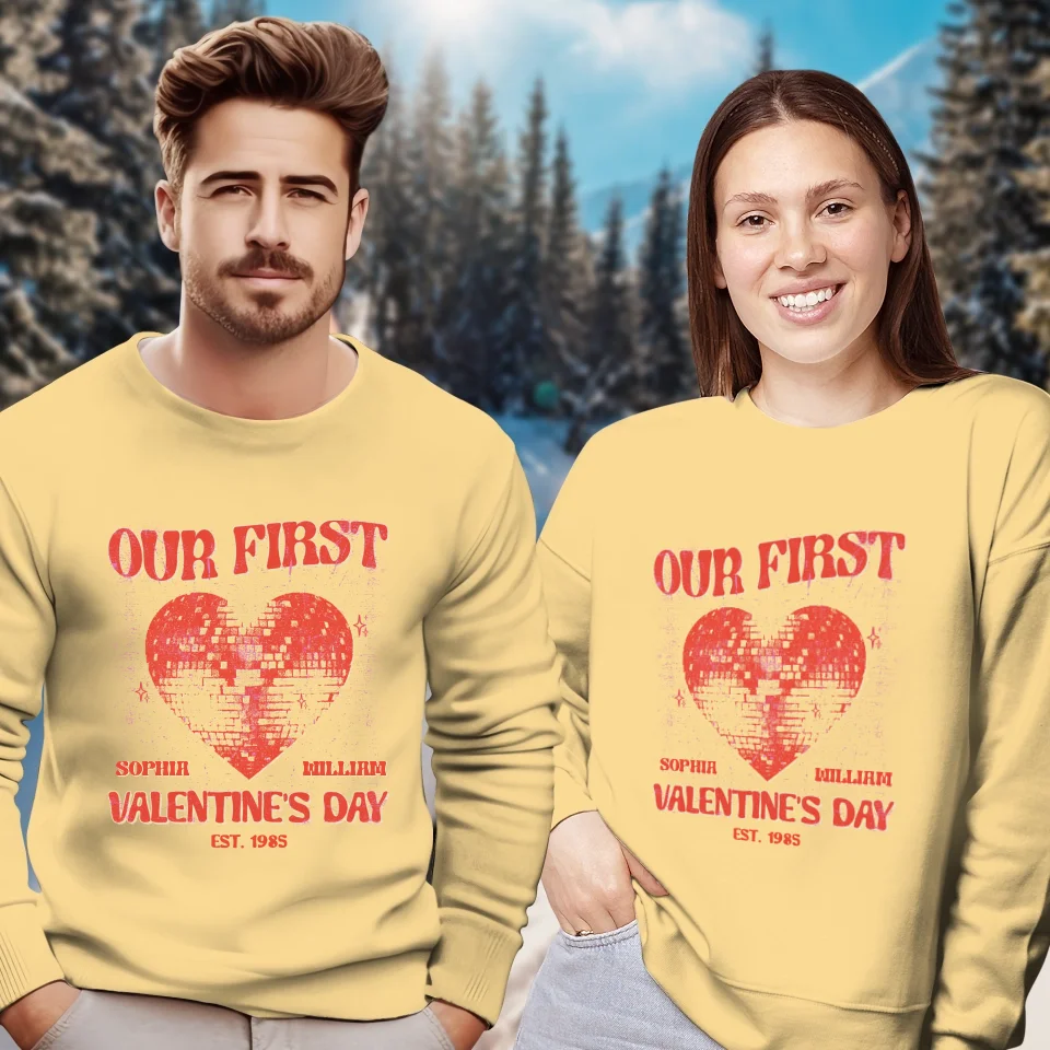 Valentine's Day Memories: Our Special Day - Personalized Gifts For Couples - Unisex Sweater