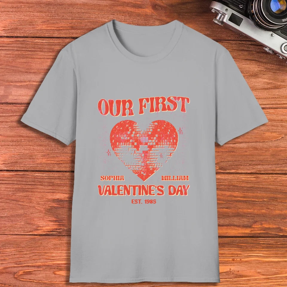 Valentine's Day Memories: Our Special Day - Personalized Gifts For Couples - Unisex T-Shirt