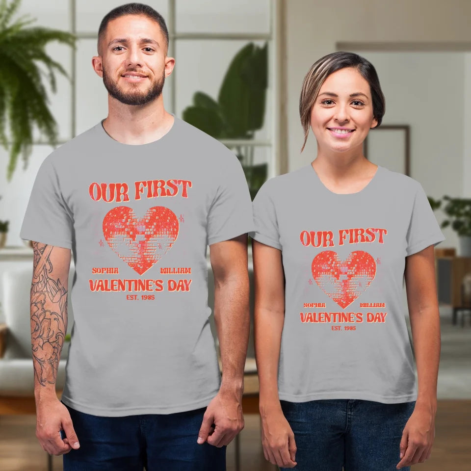 Valentine's Day Memories: Our Special Day - Personalized Gifts For Couples - Unisex T-Shirt