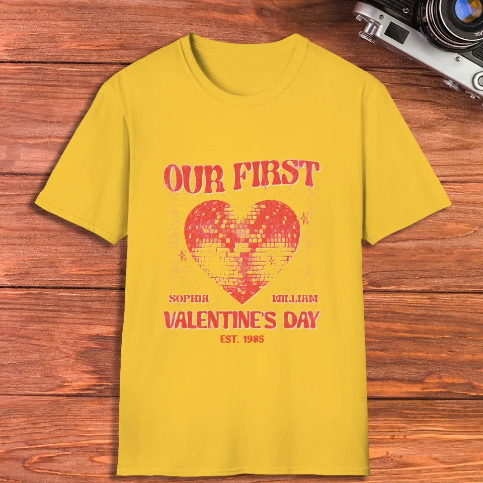 Valentine's Day Memories: Our Special Day - Personalized Gifts For Couples - Unisex T-Shirt