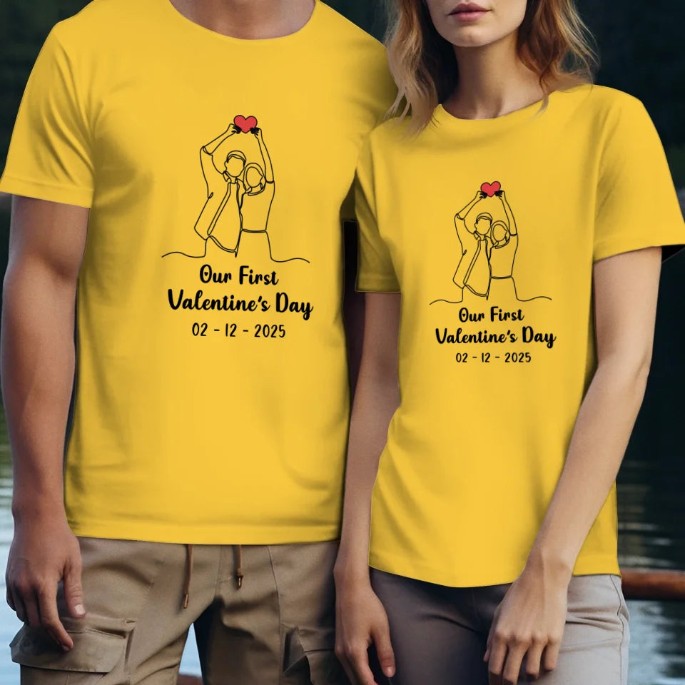 The Beginning Of Us - Personalized Gifts For Couples - Unisex T-Shirt