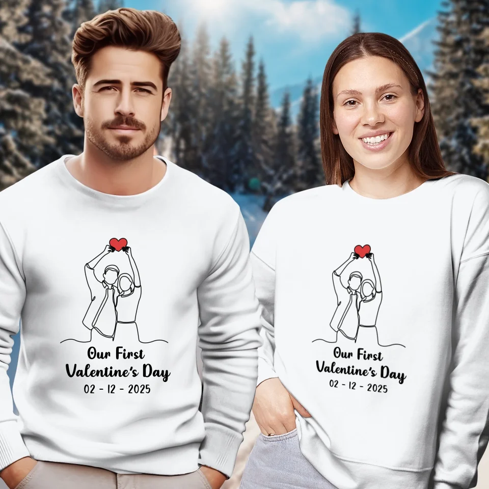 The Beginning Of Us - Personalized Gifts For Couples - Unisex Sweater