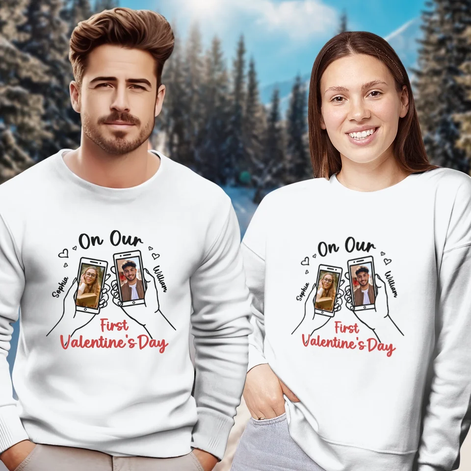 A Valentine's Day To Begin It All - Personalized Gifts For Couples - Unisex Sweater