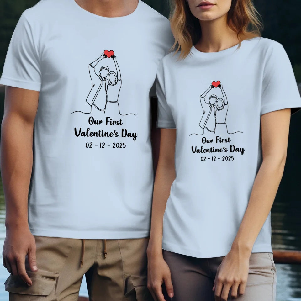 The Beginning Of Us - Personalized Gifts For Couples - Unisex T-Shirt