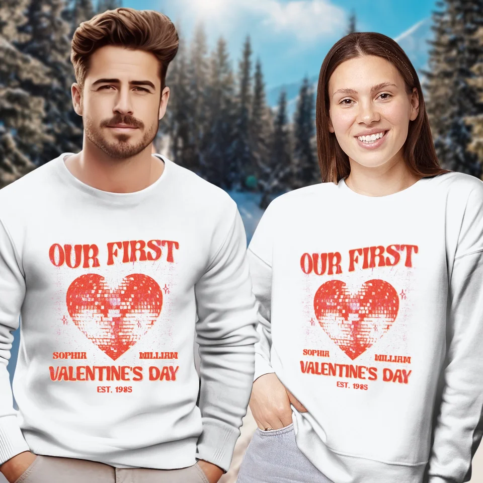 Valentine's Day Memories: Our Special Day - Personalized Gifts For Couples - Unisex Sweater