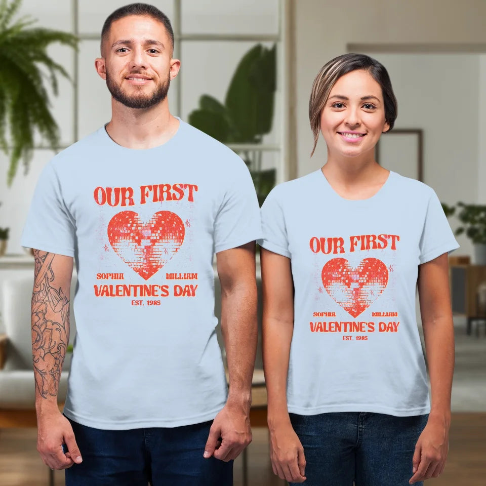 Valentine's Day Memories: Our Special Day - Personalized Gifts For Couples - Unisex T-Shirt