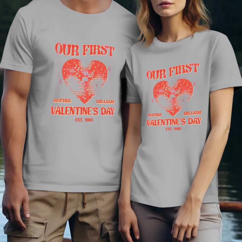 Valentine's Day Memories: Our Special Day - Personalized Gifts For Couples - Unisex T-Shirt