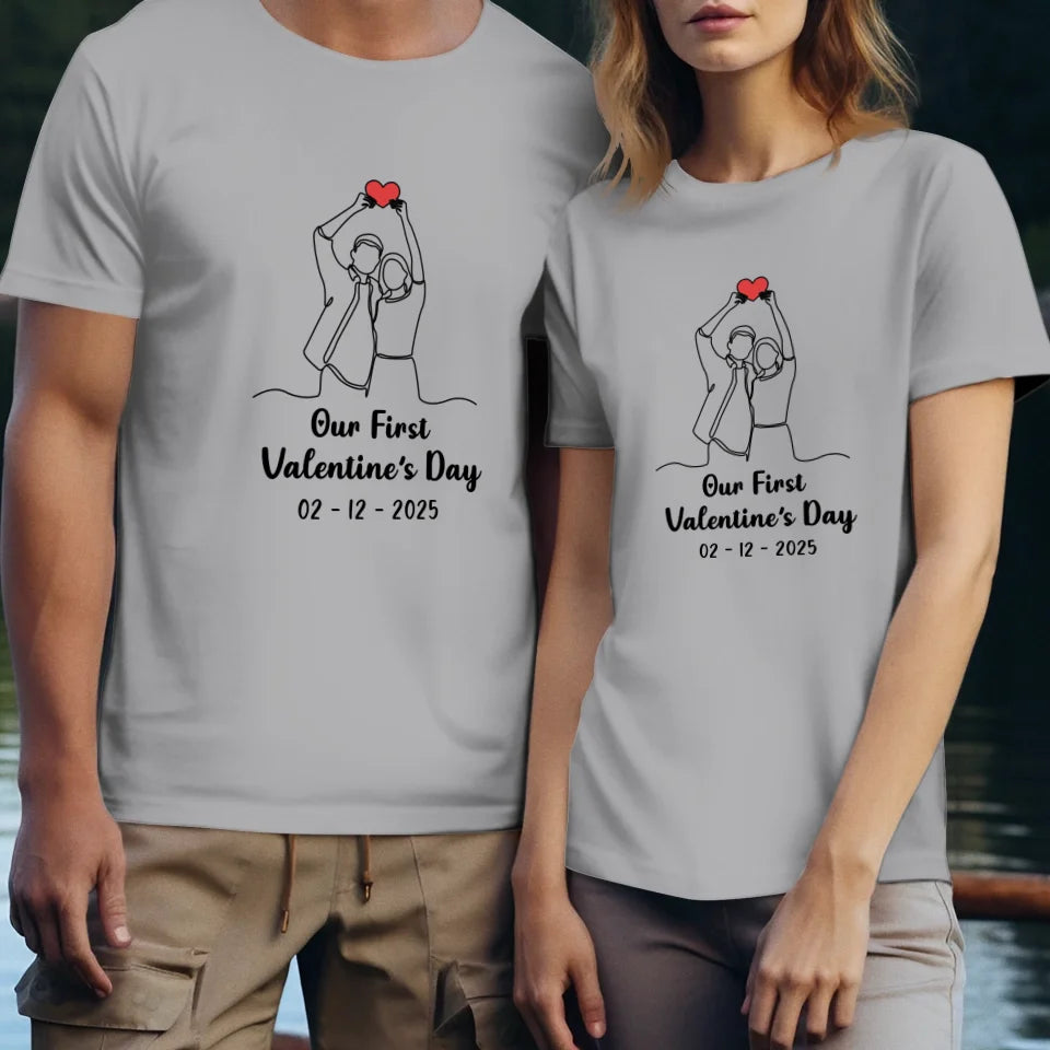 The Beginning Of Us - Personalized Gifts For Couples - Unisex T-Shirt