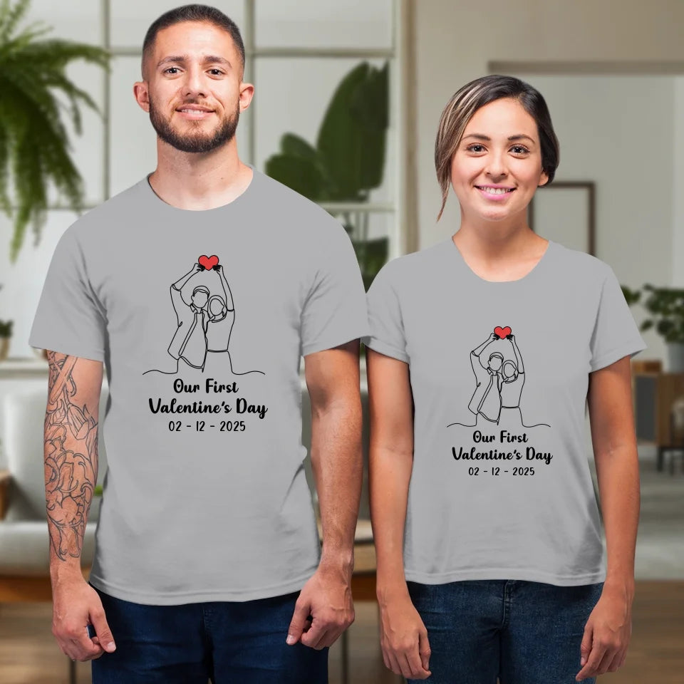 The Beginning Of Us - Personalized Gifts For Couples - Unisex T-Shirt