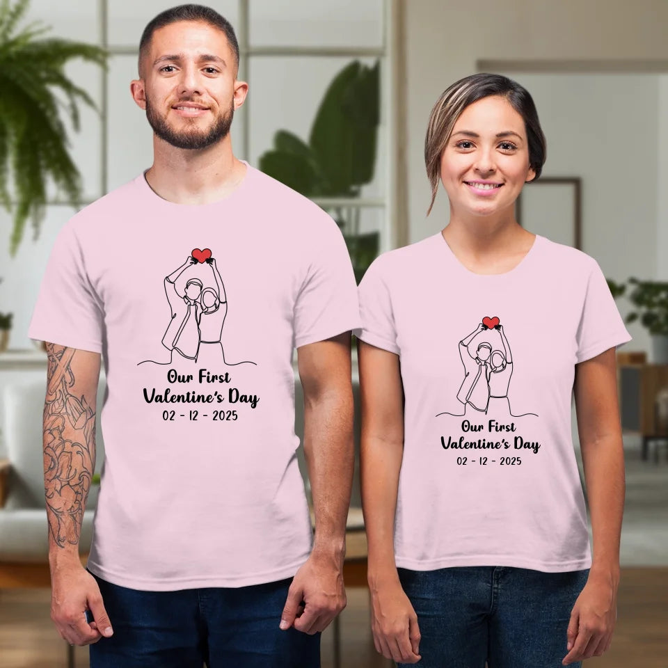 The Beginning Of Us - Personalized Gifts For Couples - Unisex T-Shirt