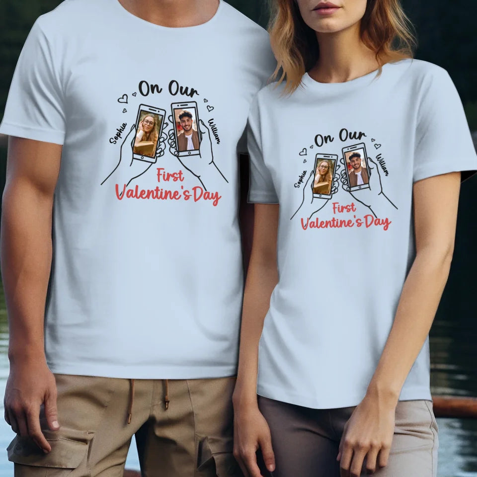 A Valentine's Day To Begin It All - Personalized Gifts For Couples - Unisex T-Shirt