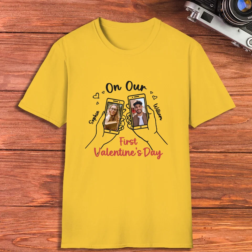 A Valentine's Day To Begin It All - Personalized Gifts For Couples - Unisex T-Shirt