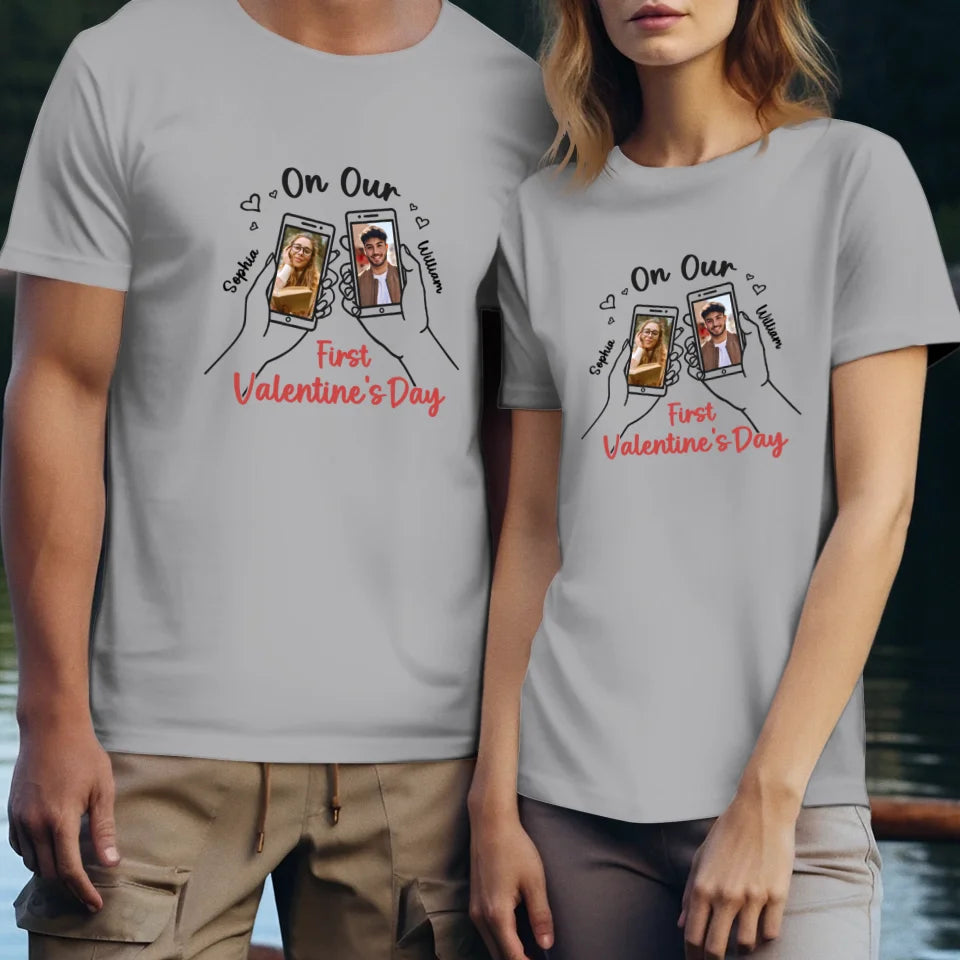 A Valentine's Day To Begin It All - Personalized Gifts For Couples - Unisex T-Shirt