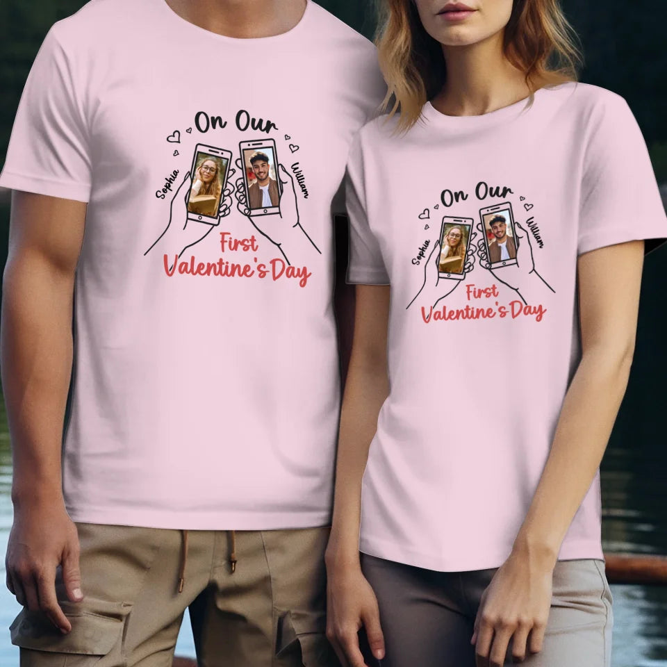 A Valentine's Day To Begin It All - Personalized Gifts For Couples - Unisex T-Shirt