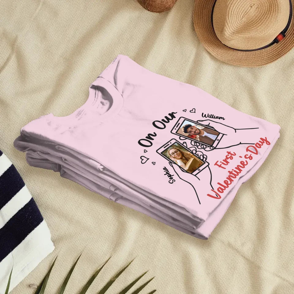 A Valentine's Day To Begin It All - Personalized Gifts For Couples - Unisex T-Shirt