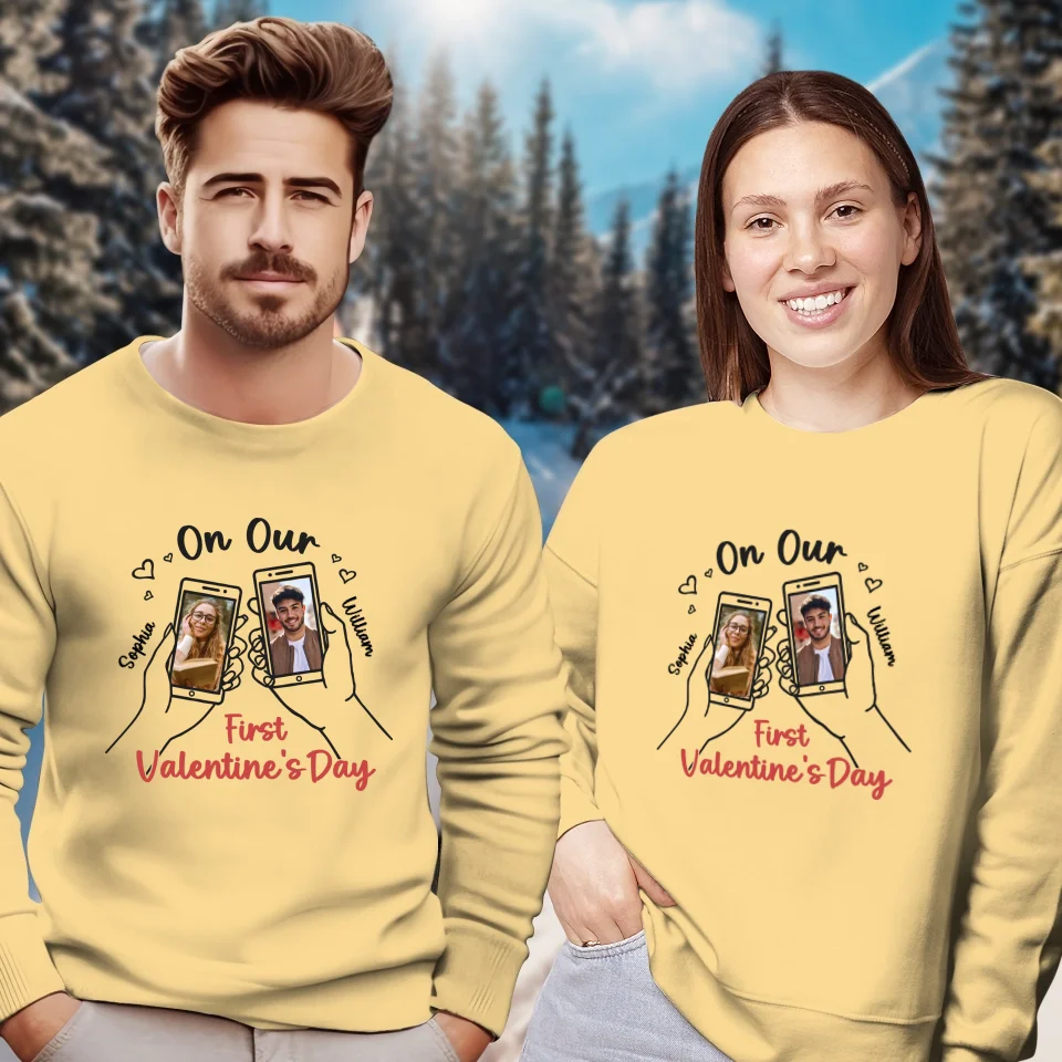 A Valentine's Day To Begin It All - Personalized Gifts For Couples - Unisex Sweater