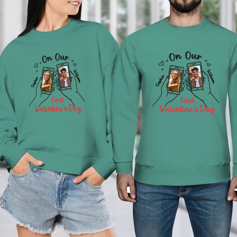 A Valentine's Day To Begin It All - Personalized Gifts For Couples - Unisex Sweater