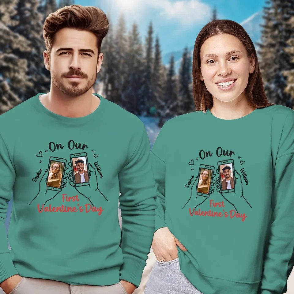 A Valentine's Day To Begin It All - Personalized Gifts For Couples - Unisex Sweater