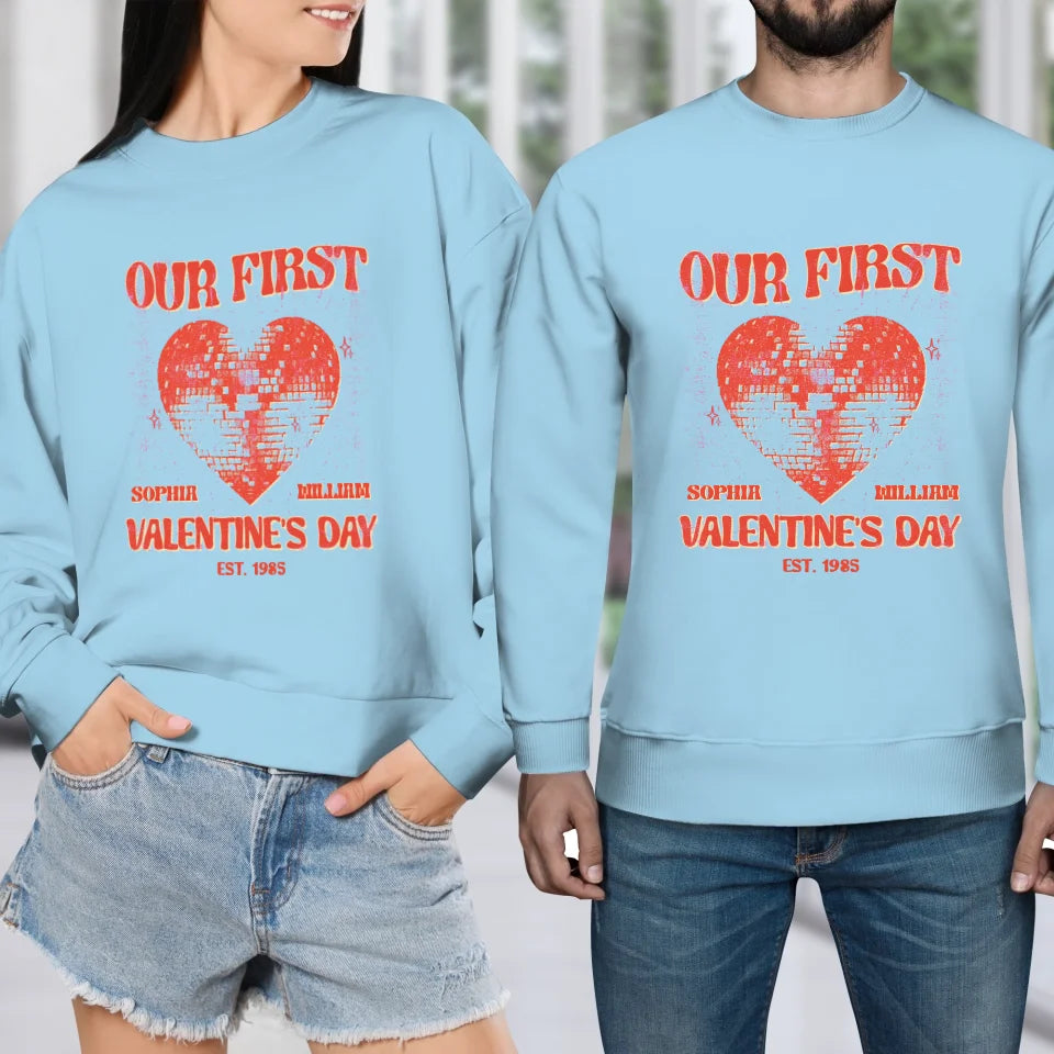 Valentine's Day Memories: Our Special Day - Personalized Gifts For Couples - Unisex Sweater