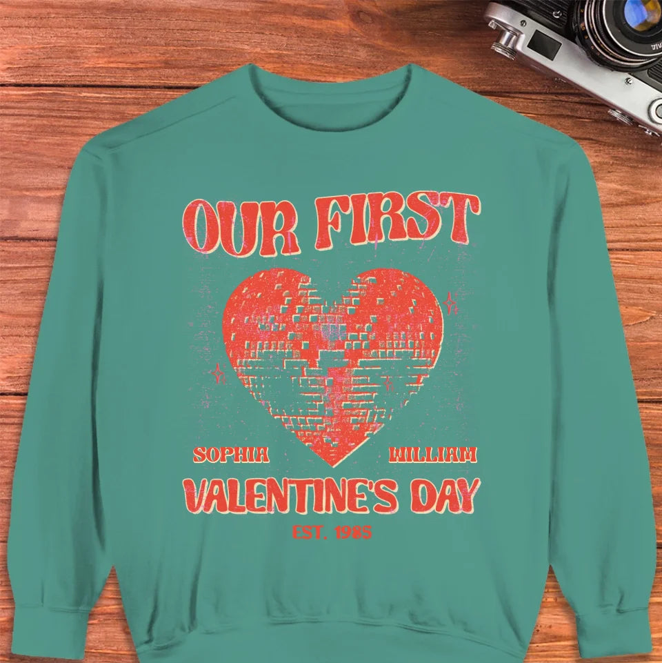 Valentine's Day Memories: Our Special Day - Personalized Gifts For Couples - Unisex Sweater