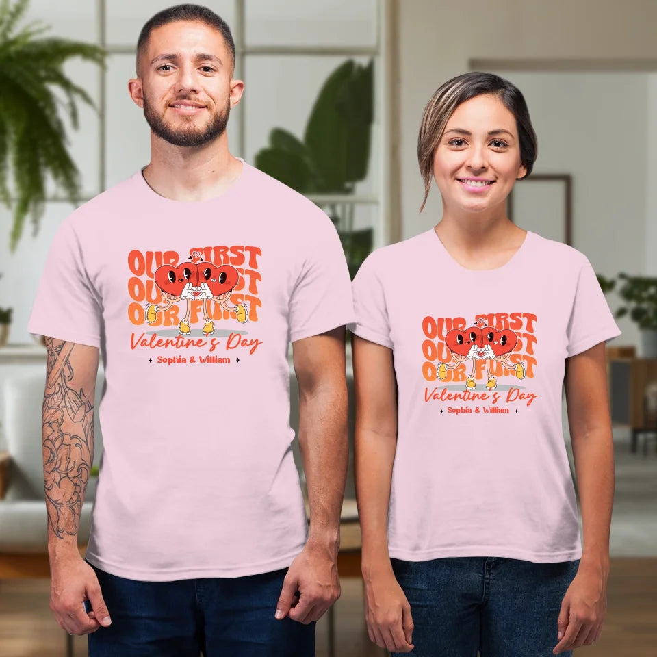 Where Our Hearts First Met - Personalized Gifts For Couples - Unisex T-Shirt