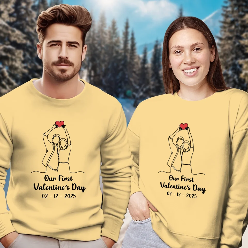 The Beginning Of Us - Personalized Gifts For Couples - Unisex Sweater