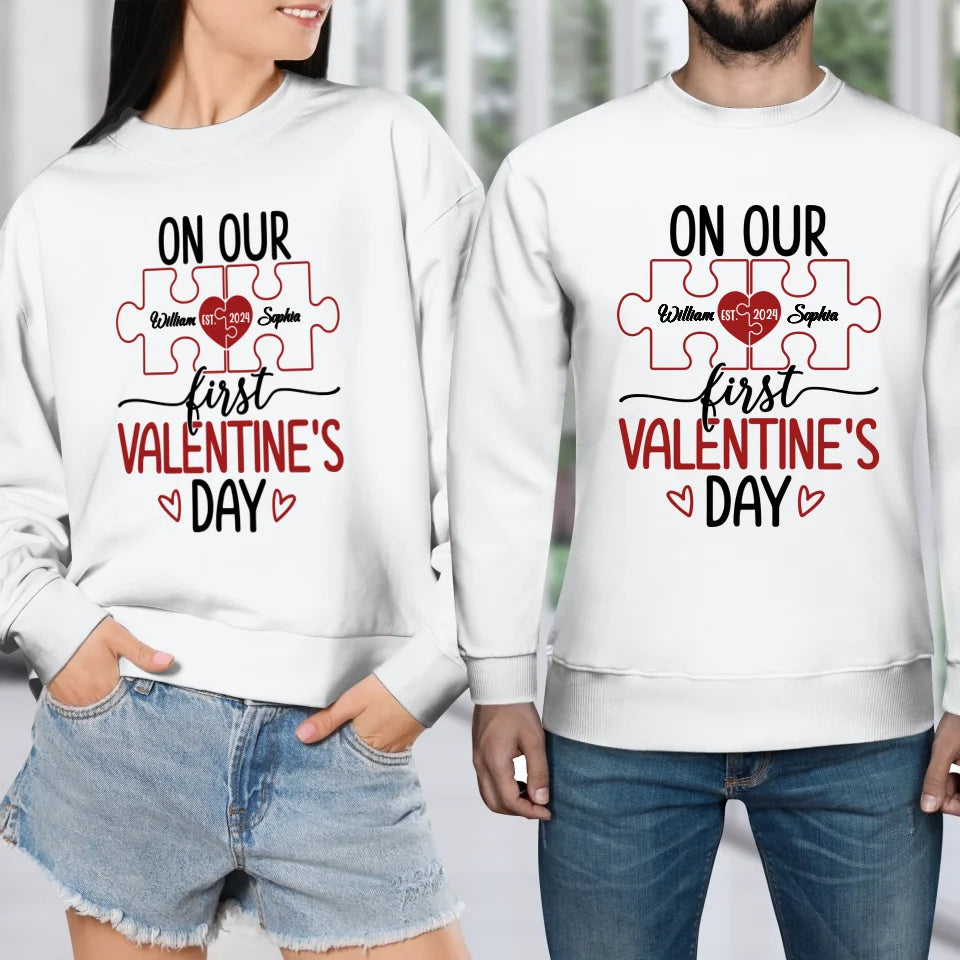 Our Romantic Valentine's Day Adventure Awaits - Personalized Gifts For Couples - Unisex Sweater