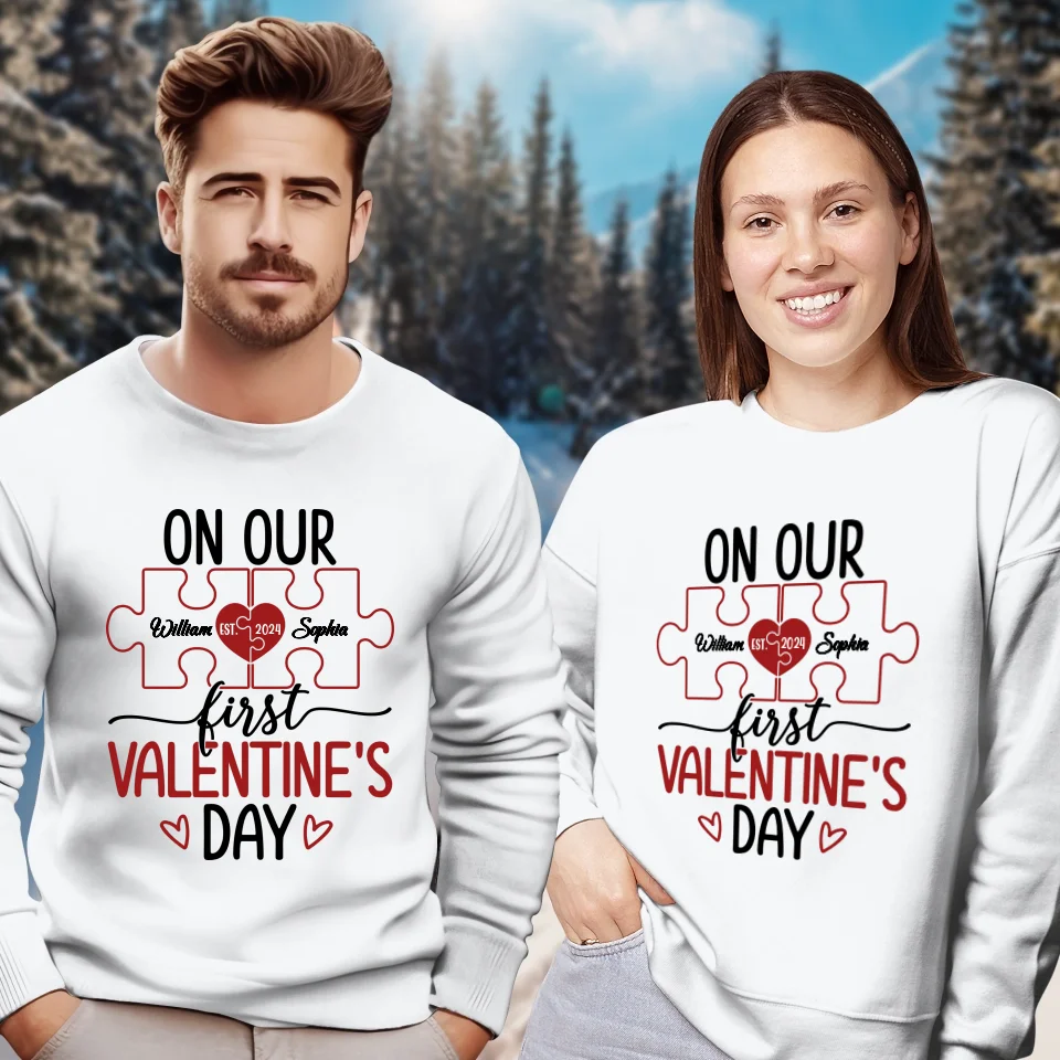 Our Romantic Valentine's Day Adventure Awaits - Personalized Gifts For Couples - Unisex Sweater