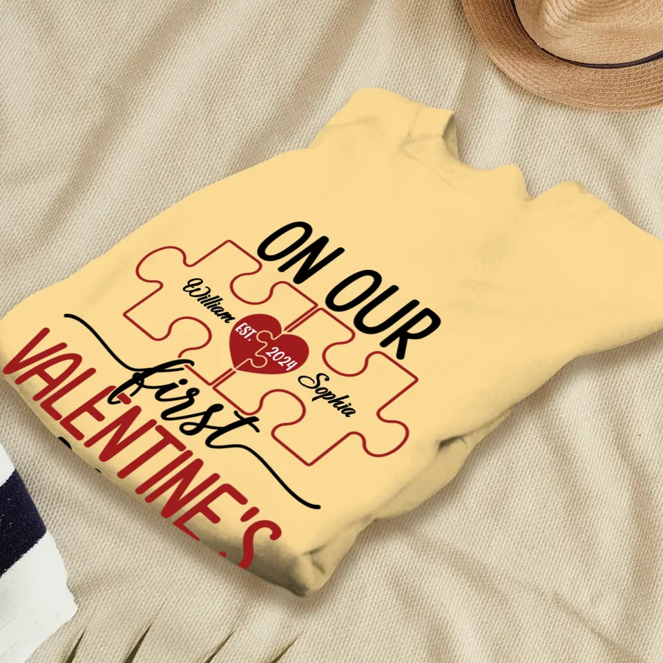 Our Romantic Valentine's Day Adventure Awaits - Personalized Gifts For Couples - Unisex Sweater