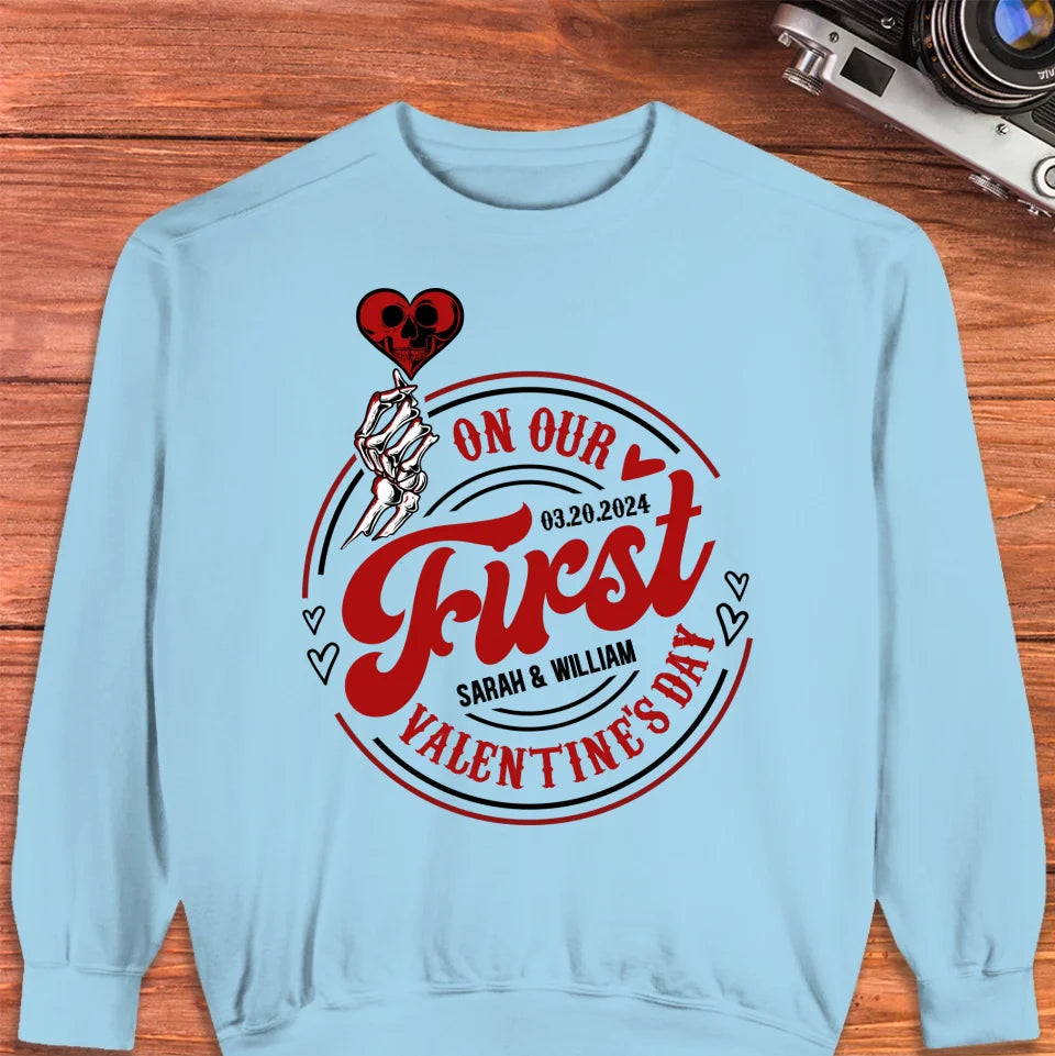 Our Heartfelt Valentine's Day Celebration - Personalized Gifts For Couples - Unisex Sweater