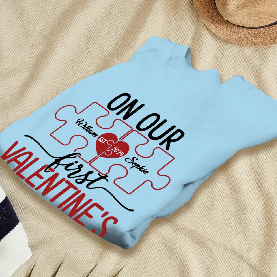 Our Romantic Valentine's Day Adventure Awaits - Personalized Gifts For Couples - Unisex Sweater