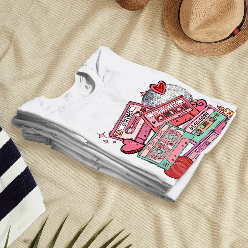 Valentine's As Mr & Mrs: A New Chapter Of Love - Personalized Gifts For Couples - Unisex T-Shirt